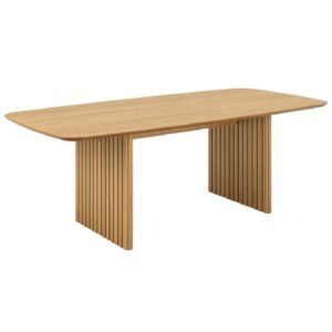 Calais Wooden Rectangular Dining Table In Oak